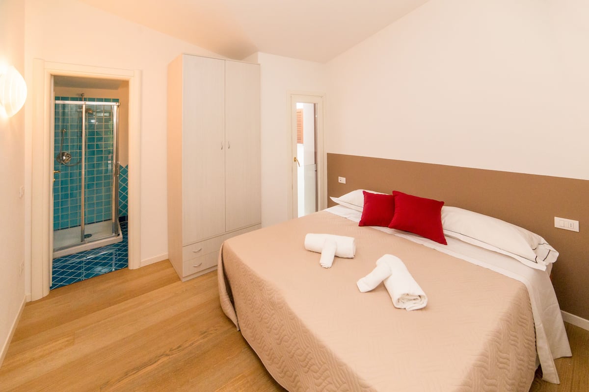 Appartement, 1 chambre (Ambra) | 1 chambre, fer et planche à repasser, lits bébé (en supplément)