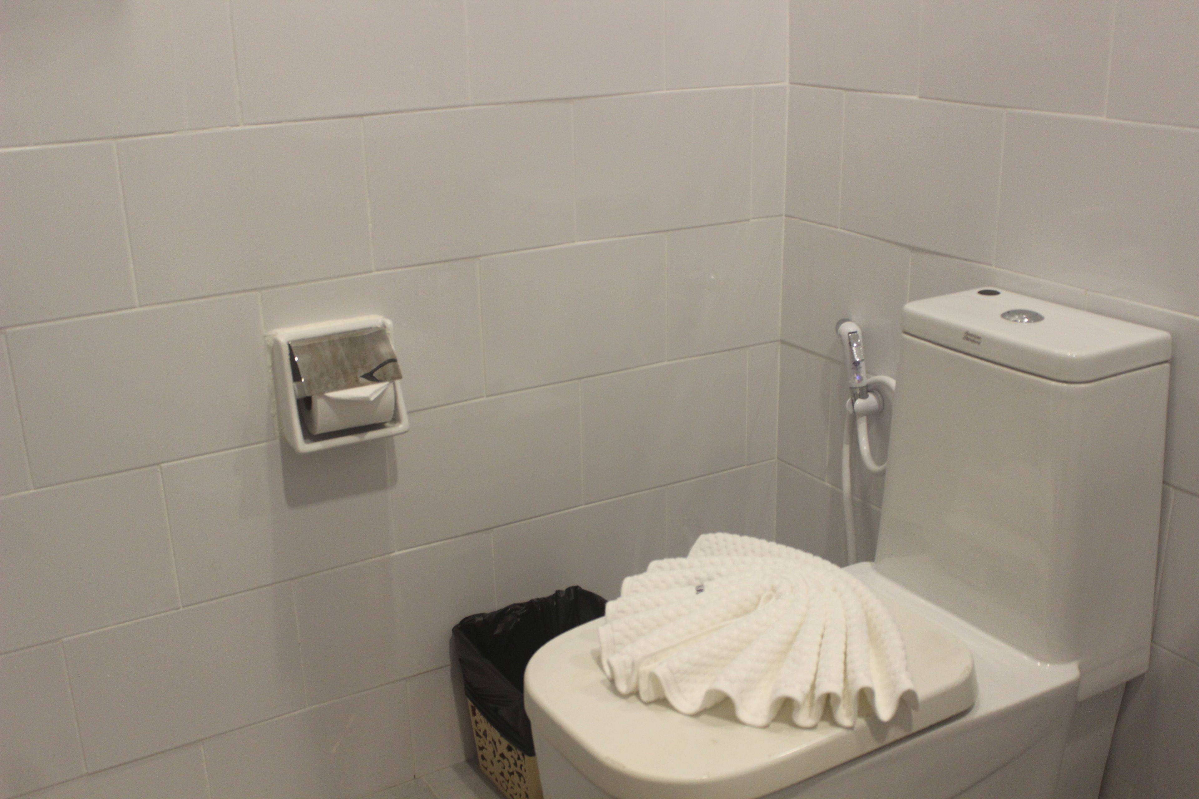 standard room | bathroom | shower, rainfall showerhead, free toiletries, hair dryer