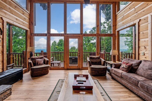 TV, fireplace, video games, DVD player