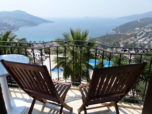 Deluxe Apartment, 1 Bedroom, Balcony, Sea View | Beach/ocean view - Mediteran Hotel (Kas)