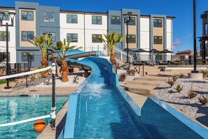 A heated pool