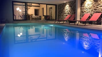 Indoor pool, a heated pool
