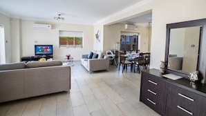 Villa, 4 Bedrooms | Living area | Flat-screen TV - Villa Alicia (Paralimni)