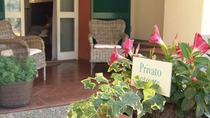 Familie appartement, 1 slaapkamer, aan tuin | Terras