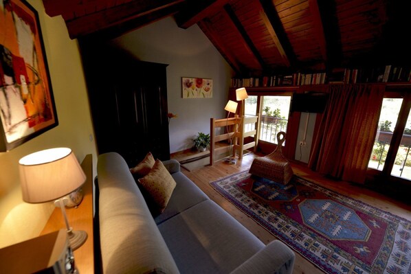 Appartement, 1 chambre, terrasse | Coin séjour