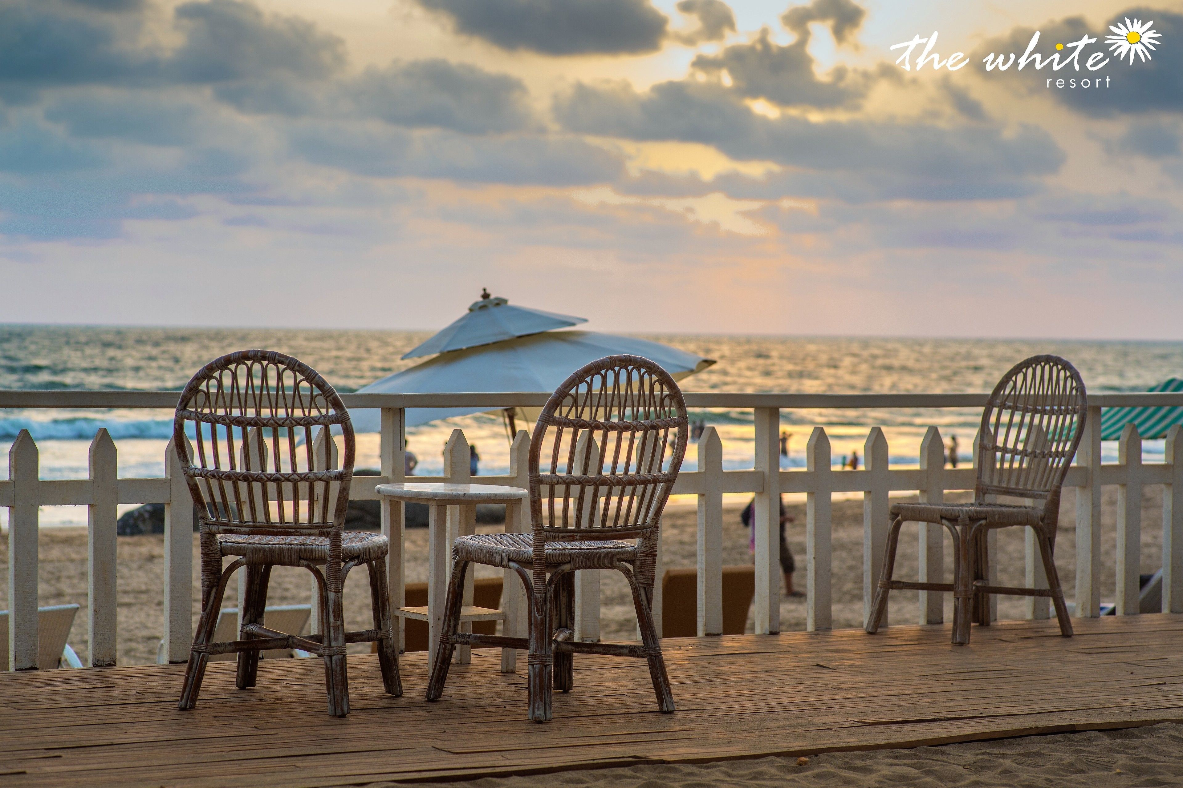 on the beach, beach bar