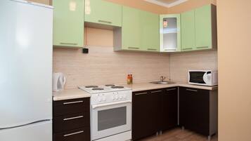 Apartment | Eigene Küche | Kühlschrank, Mikrowelle, Herdplatte, Wasserkocher
