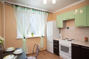 Apartment | Eigene Küche | Kühlschrank, Mikrowelle, Herdplatte, Wasserkocher