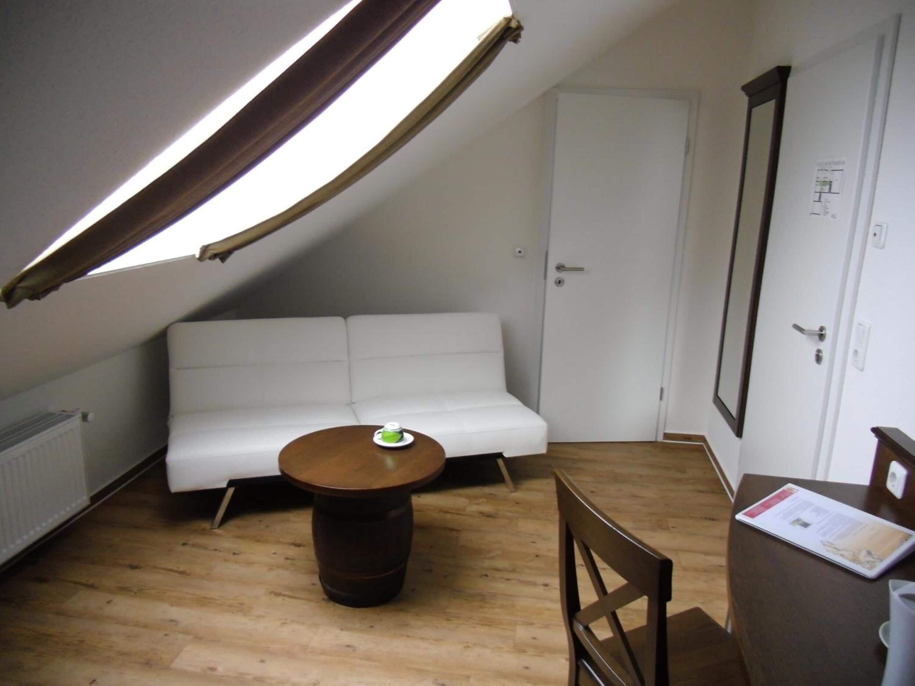 guest room (small) | hypo-allergenic bedding, desk, laptop workspace, soundproofing