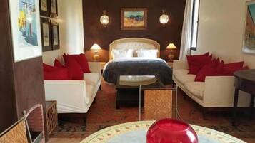 Deluxe Triple Room, Accessible, Pool View | 1 bedroom, premium bedding, in-room safe, iron/ironing board