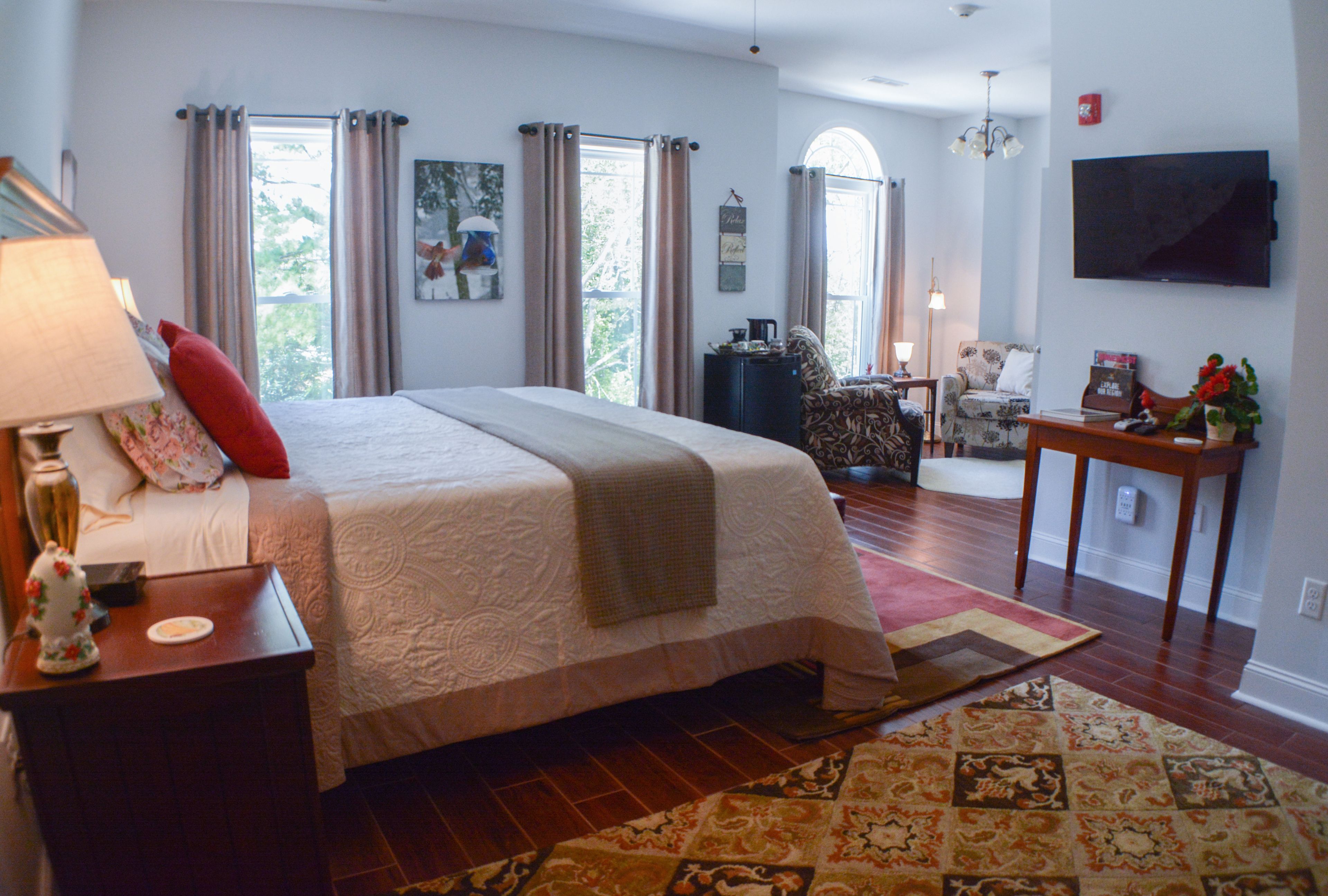 客房, 1 張特大雙人床 | 埃及棉床單、高級寢具、獨特裝潢、布置獨特