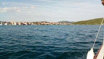 En la playa, toallas de playa