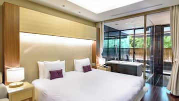Kamar Double Mewah (Maisonette Suite King) | Minibar, brankas, tempat tidur bayi gratis, dan Wi-Fi gratis