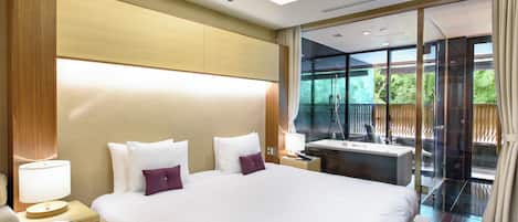 Chambre luxueuse double (Maisonette Suite King) | Minibar, coffre-fort, lit de bébé (gratuit), accÚs au Wi-Fi (inclus)