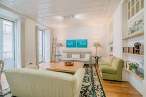 TV, DVD player, books