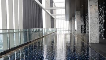 Indoor pool, outdoor pool