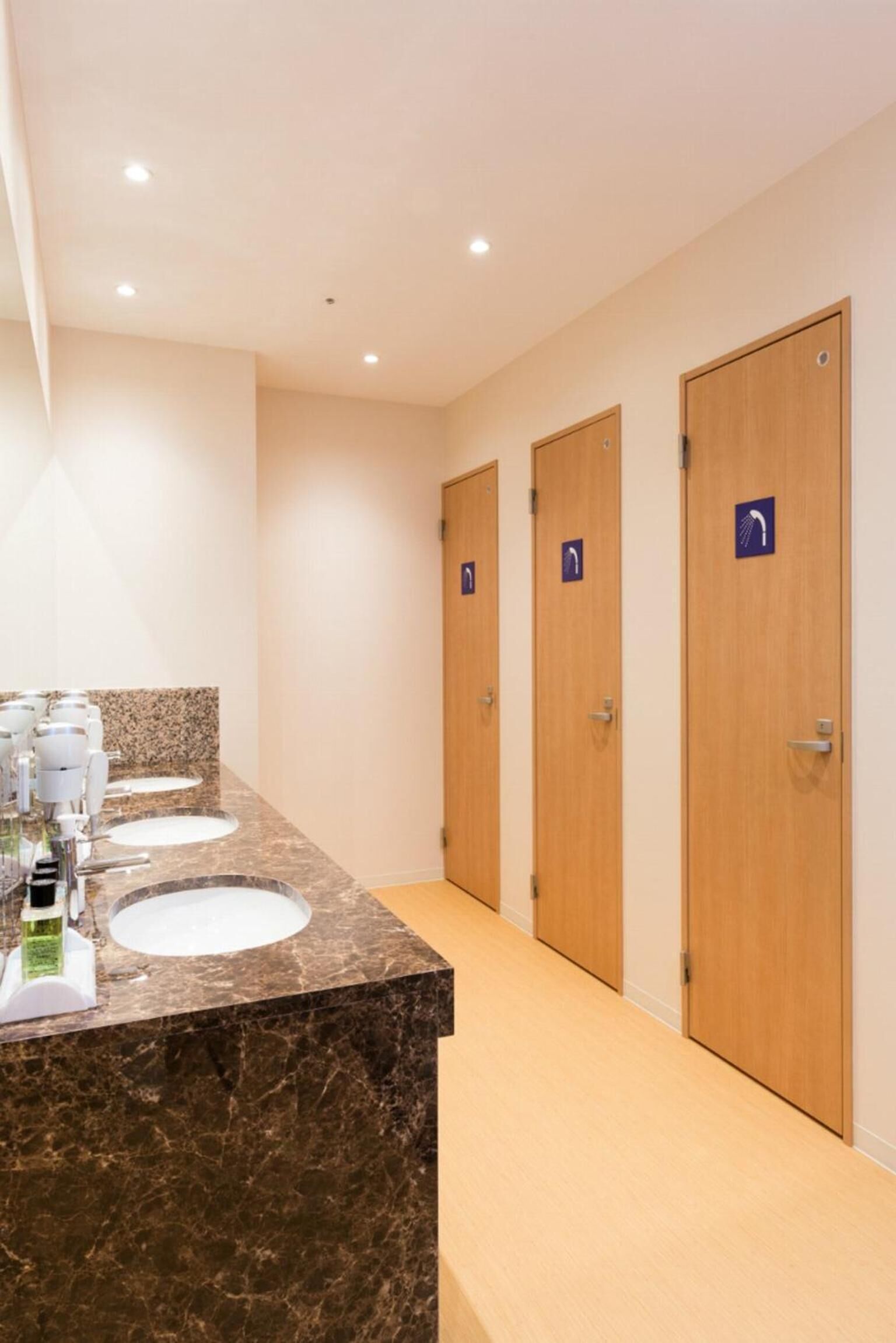 free toiletries, hair dryer, electronic bidet, towels