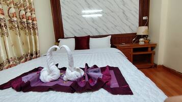 Habitación doble | Escritorio, wifi gratis y ropa de cama