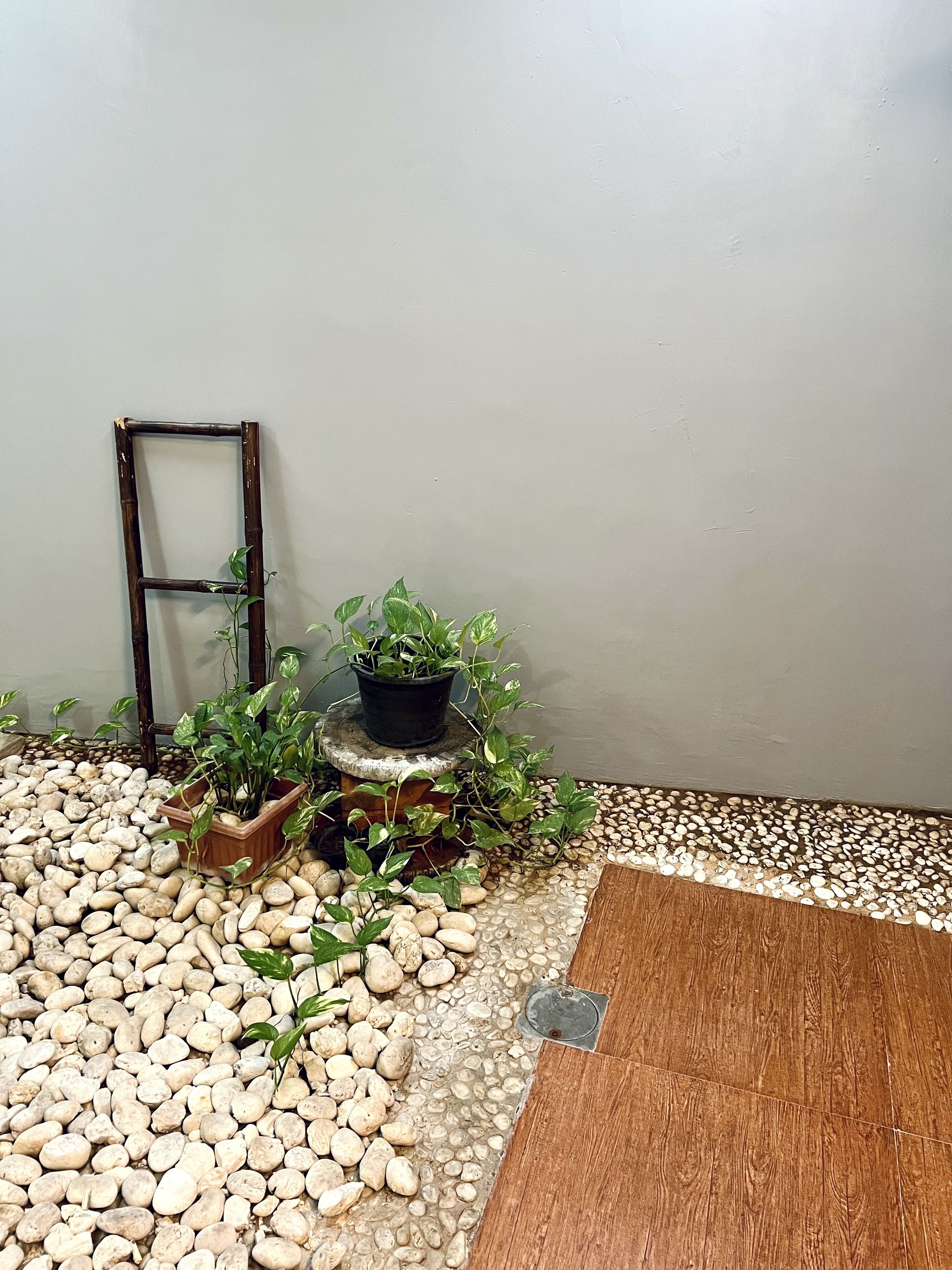 grand deluxe double room with pool view | bathroom | free toiletries, hair dryer, towels