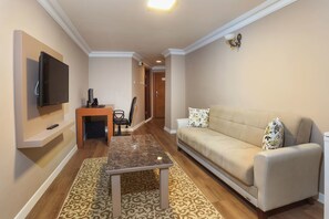 Ropa de cama de alta calidad y minibar