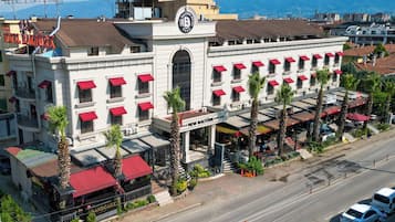 Majoituspaikan julkisivu