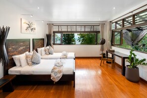 Luxury Villa, 3 Bedrooms, Sea View, Beachfront | 2 bedrooms, in-room safe, desk, blackout curtains - The Emerald Beach Villa 4 (Koh Samui)