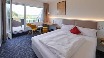 Literie de qualité supérieure, coffres-forts dans les chambres, bureau