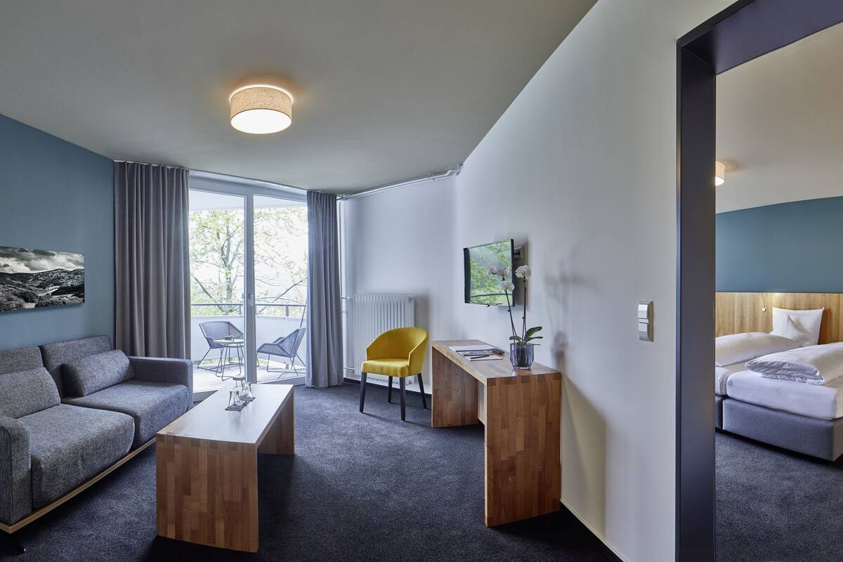 panoramic suite | 1 bedroom, in-room safe, desk, cots/infant beds