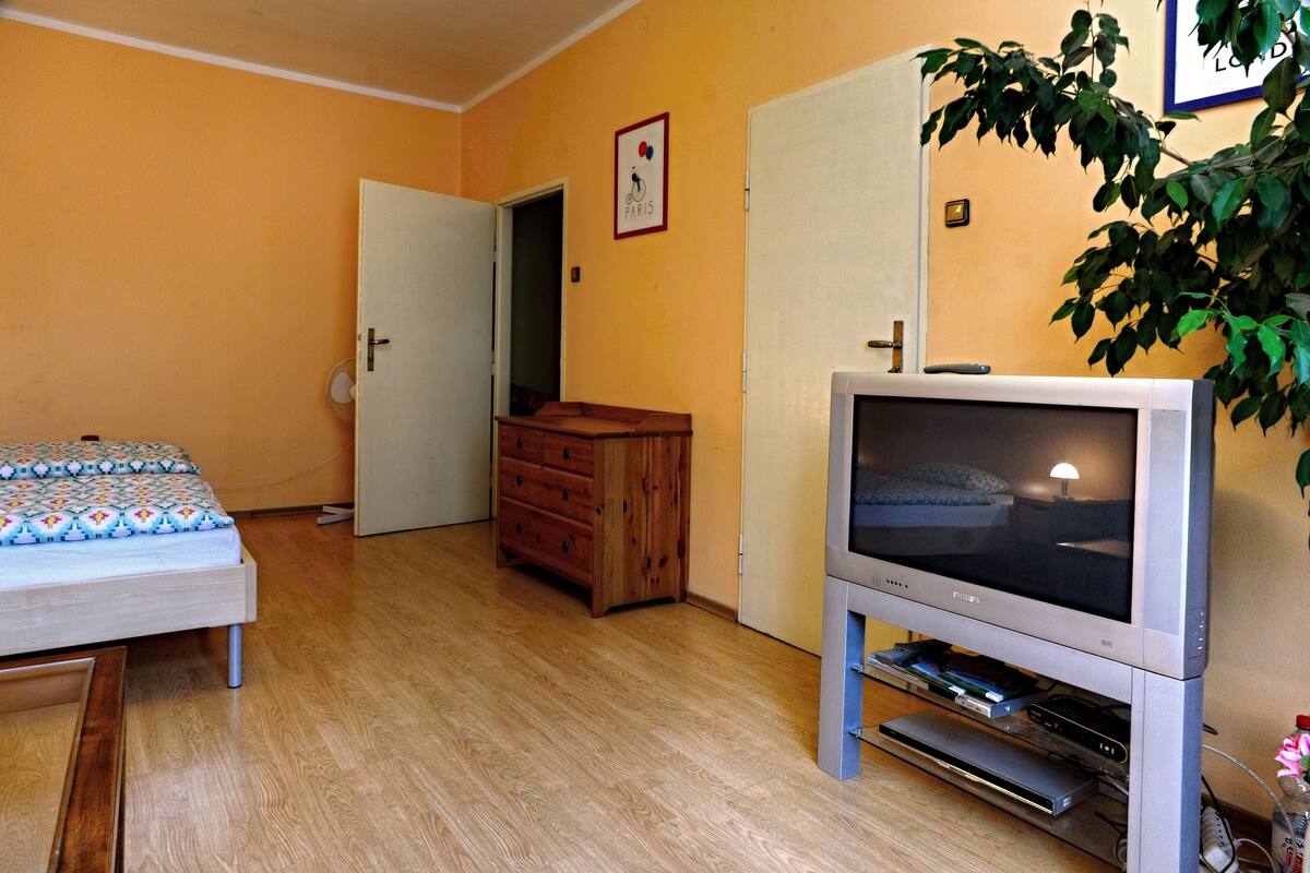 Apartment, 2 Bedrooms | 1 bedroom, desk, laptop workspace, blackout curtains