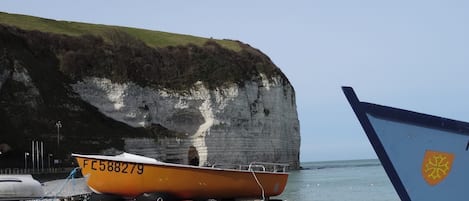 Vlak bij het strand