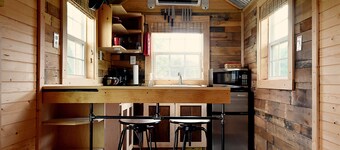 Little house on the Christmas tree