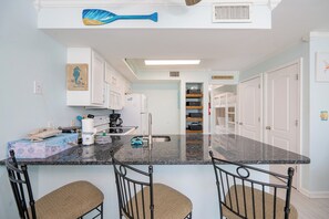 Fridge, microwave, oven, dishwasher - Come Enjoy the BEACH! GULF FRONT 1BR at Seacrest in Gulf Shores! (Gulf Shores)