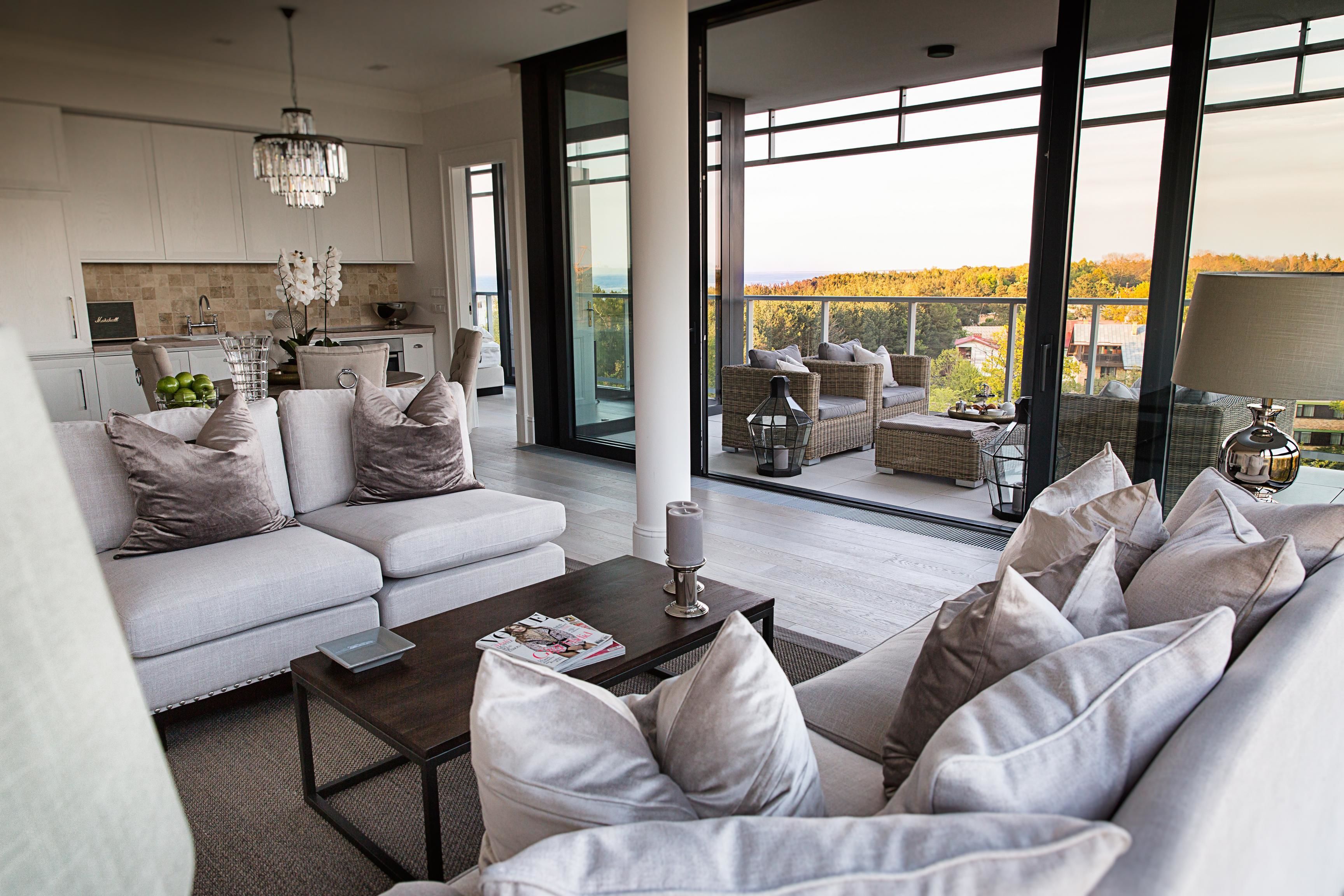 penthouse | living area | tv