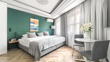 1 habitación y ropa de cama de alta calidad