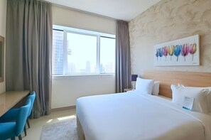 Premium kamer, 1 slaapkamer (Marina) | Lakens van Egyptisch katoen, luxe beddengoed, donsdekens
