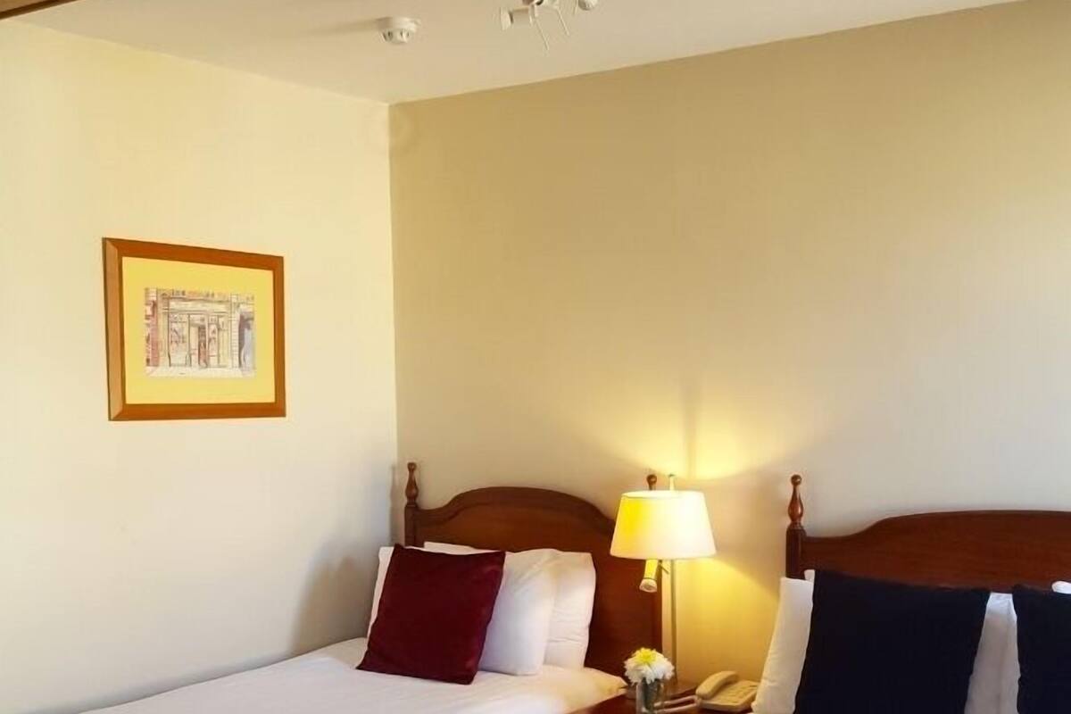 Phòng 2 giường đơn phong cách cổ điển | Bàn, màn/rèm cản sáng, phòng cách âm, bàn ủi/dụng cụ ủi quần áo 