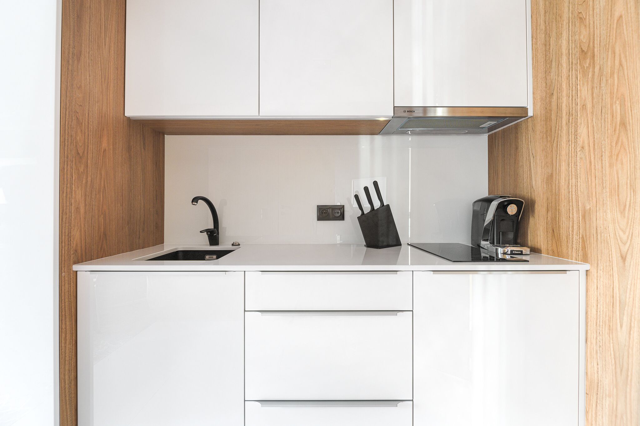 deluxe studio (joan miro) | private kitchen | fridge, stovetop, coffee/tea maker, electric kettle