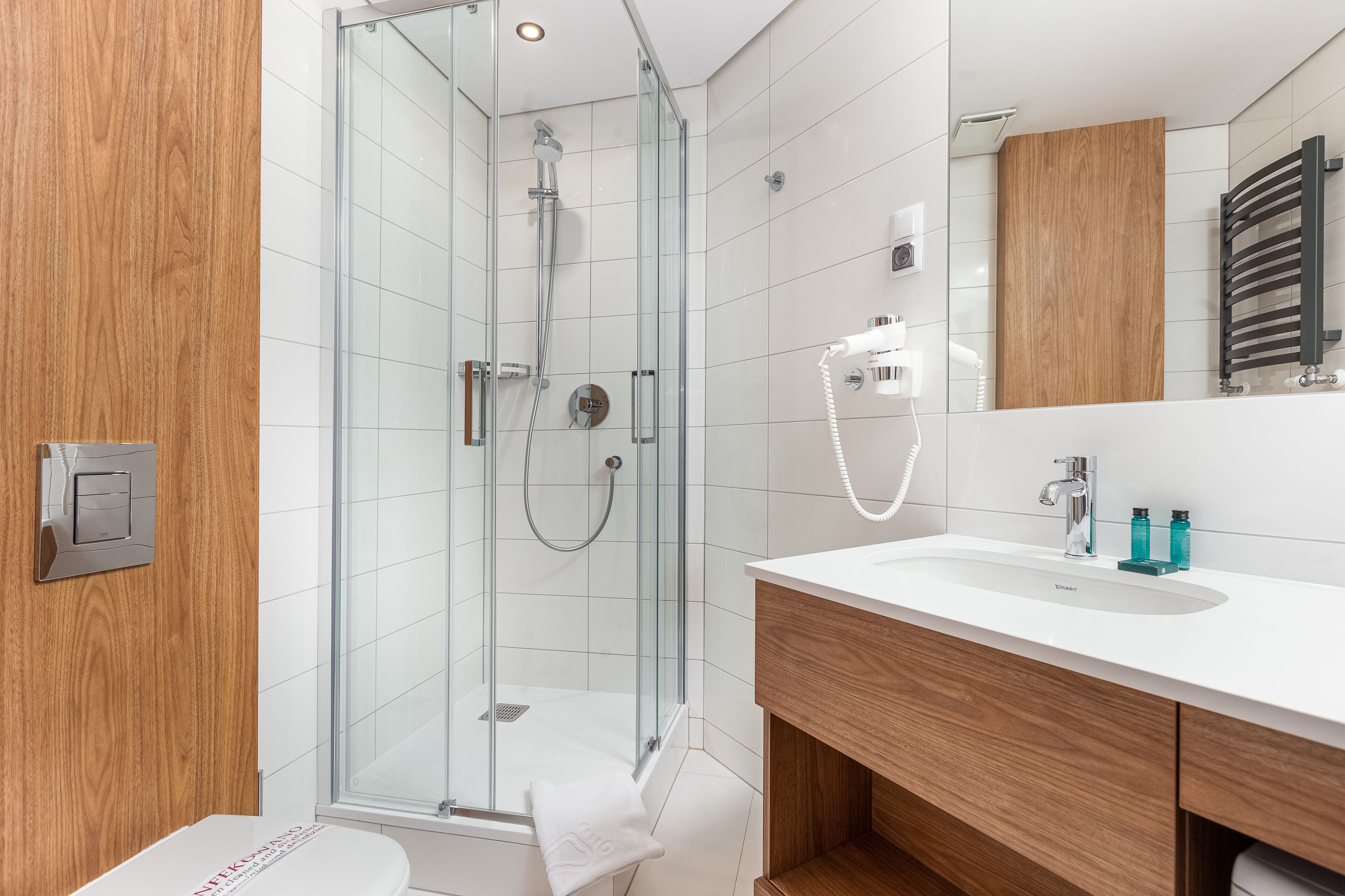 deluxe studio (pablo picasso) | bathroom | shower, free toiletries, hair dryer, towels