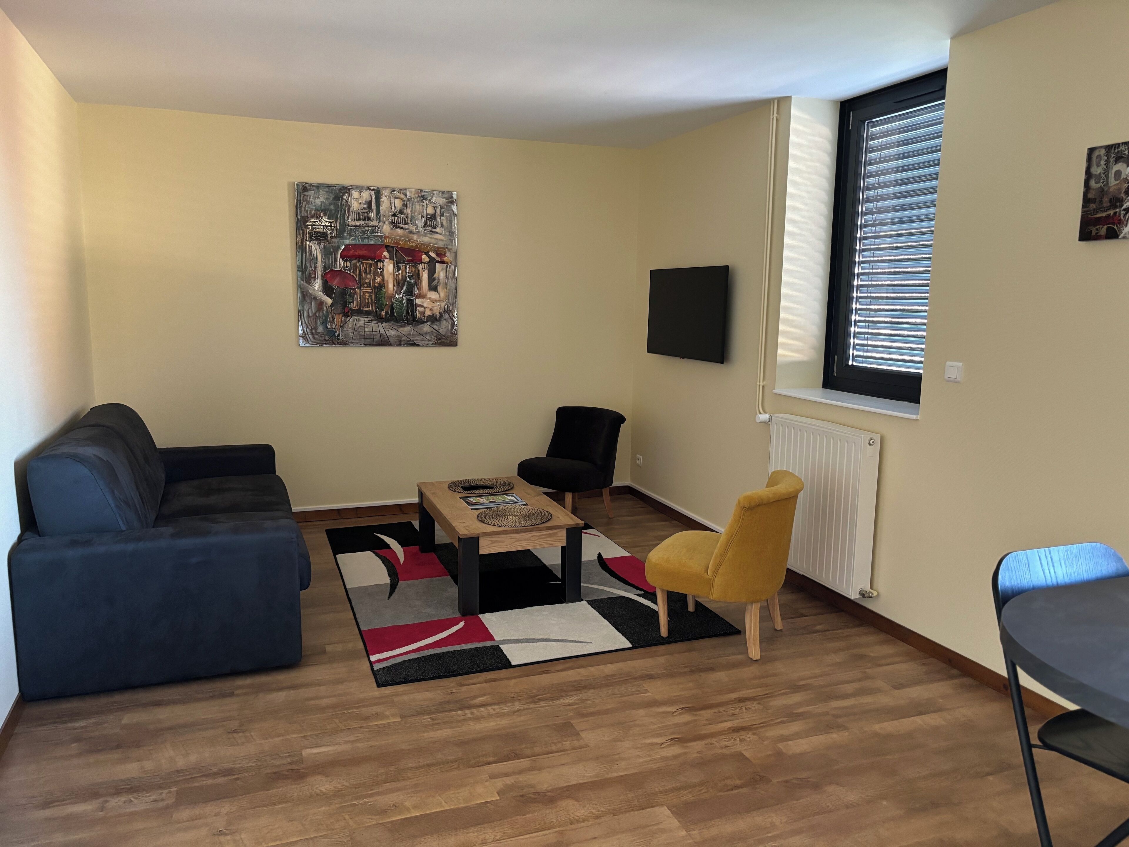 Design Apartment, 1 Double Bed with Sofa bed, Non Smoking, Garden View | Living area | 0-inch flat-screen TV with digital channels, TV