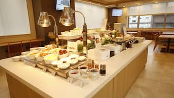 Daily buffet breakfast for a fee