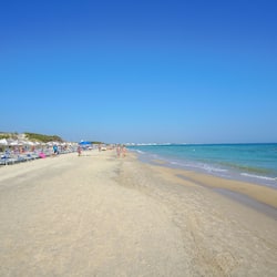 On the beach