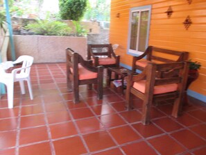Habitación estándar doble, 1 habitación, terraza | Terraza o patio