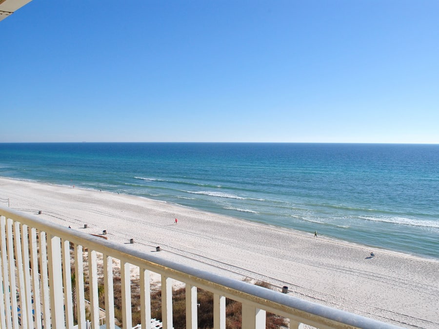 Double Room, Multiple Beds, Kitchen, Beach View | View from room