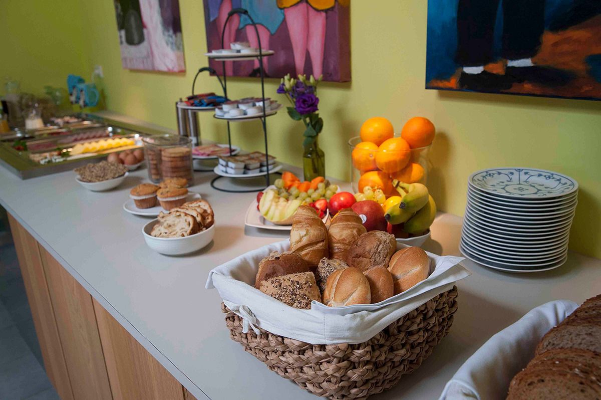 daily buffet breakfast (eur 7 per person)