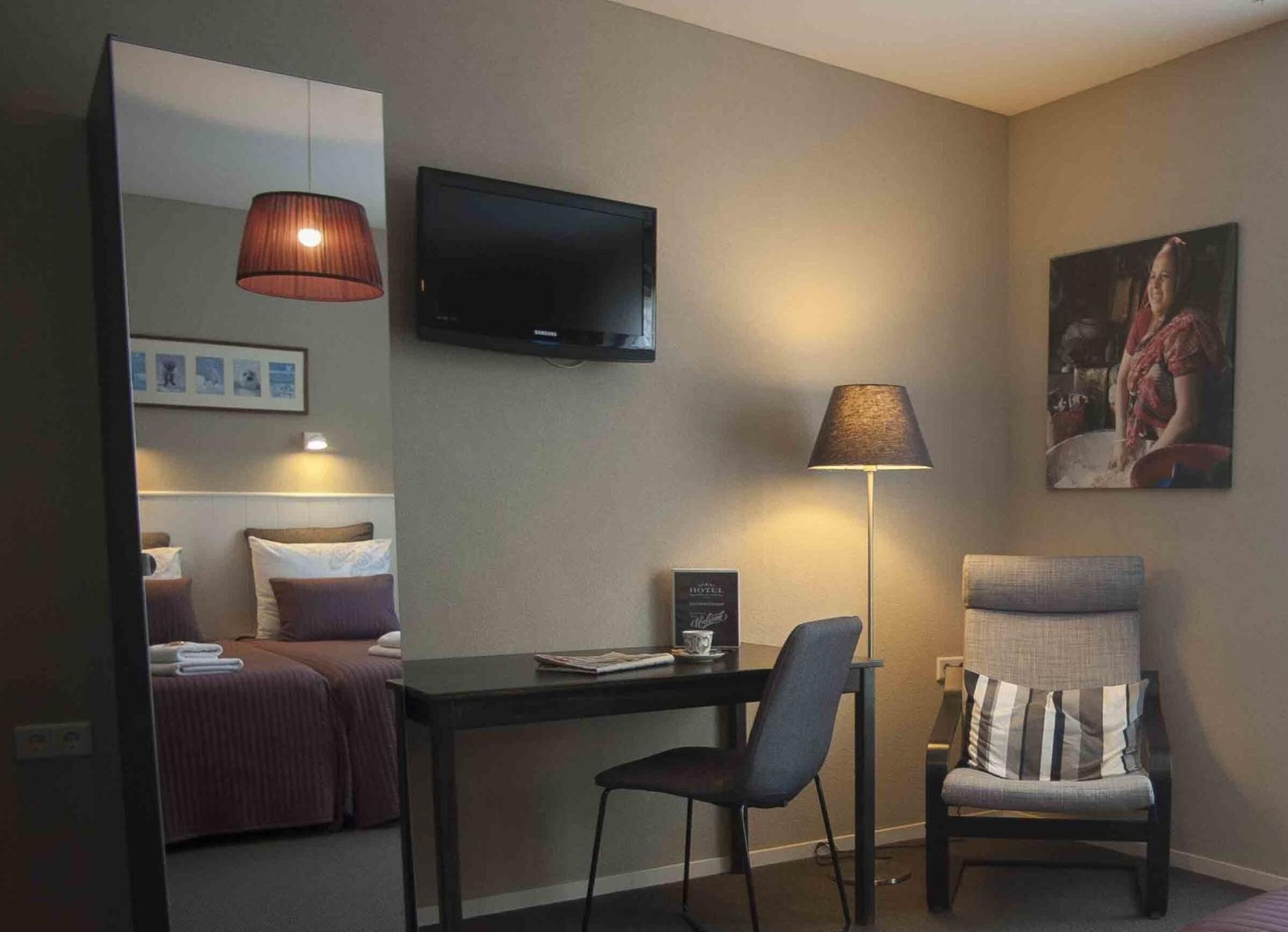 premium bedding, desk, iron/ironing board, free cots/infant beds