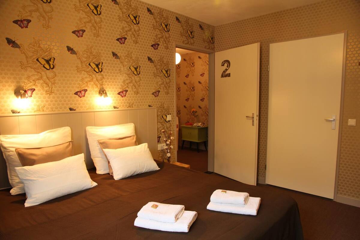 premium bedding, desk, iron/ironing board, free cots/infant beds