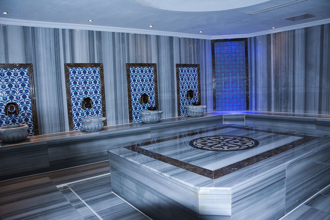 sauna, steam room, turkish bath/hammam, 2 treatment rooms