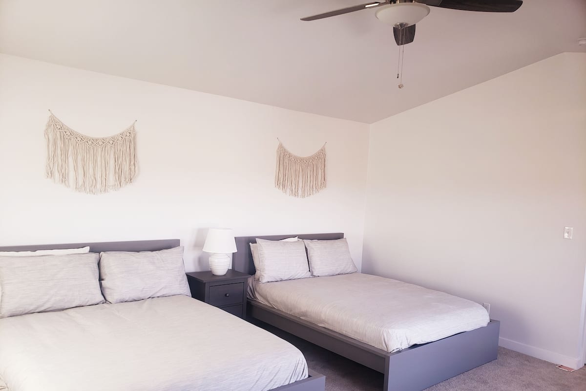 Premium bedding, individually decorated, individually furnished