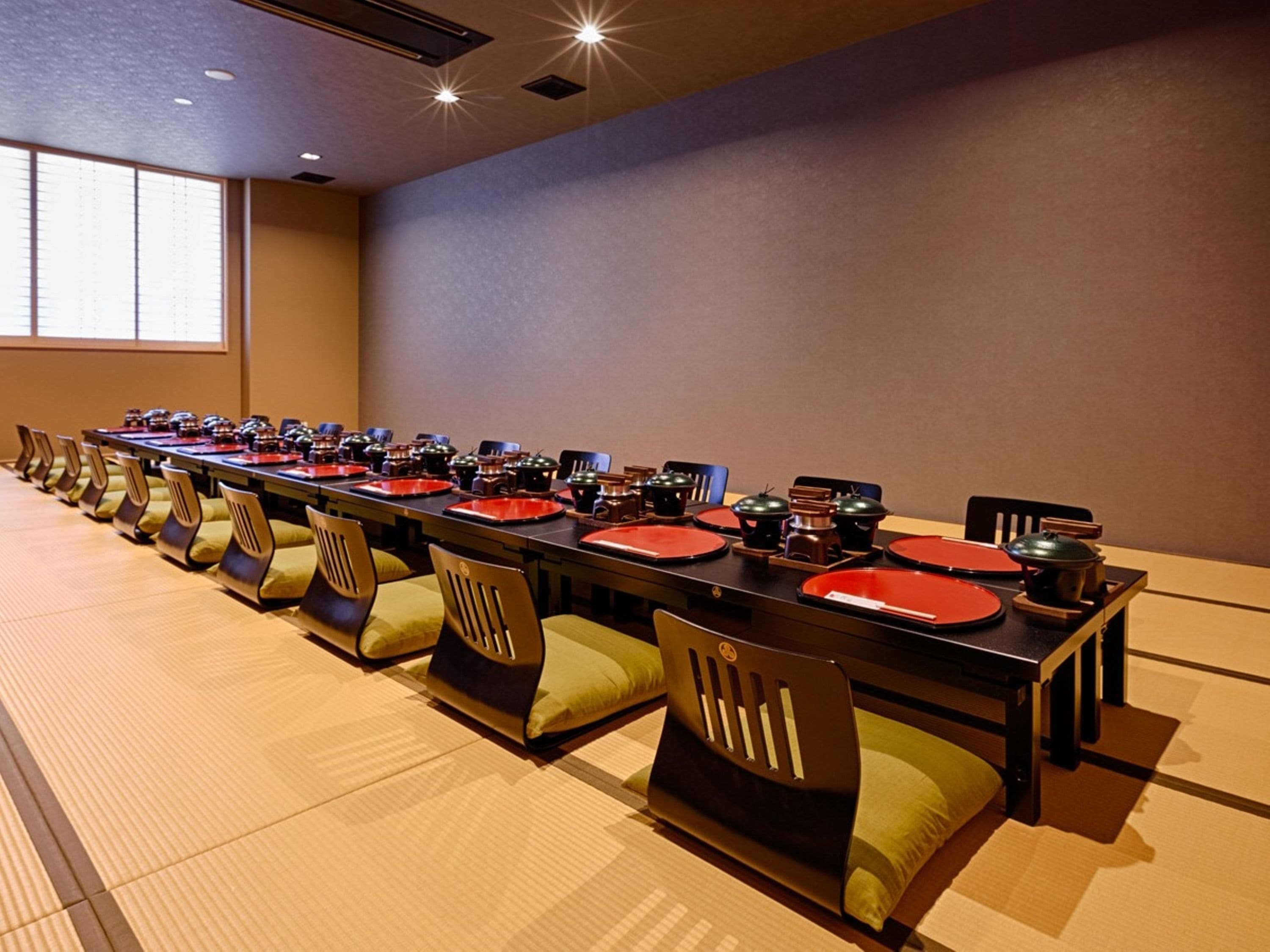 Lunch and dinner served, Japanese cuisine