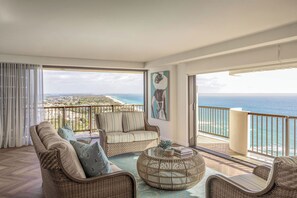 3 Bedroom Sub Penthouse | Living area | Flat-screen TV, DVD player - De Ville Apartments (Main Beach)